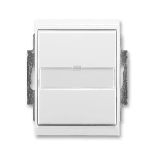 3558E-A06910 03  Přepínač střídavý IP 44, zapuštěný, s popisovým polem, bílá / bílá